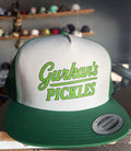 Green and white hat